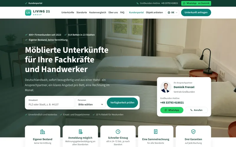 Startseite von living-21.com