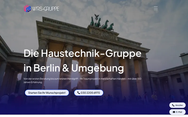 Startseite von wrs-gruppe.de